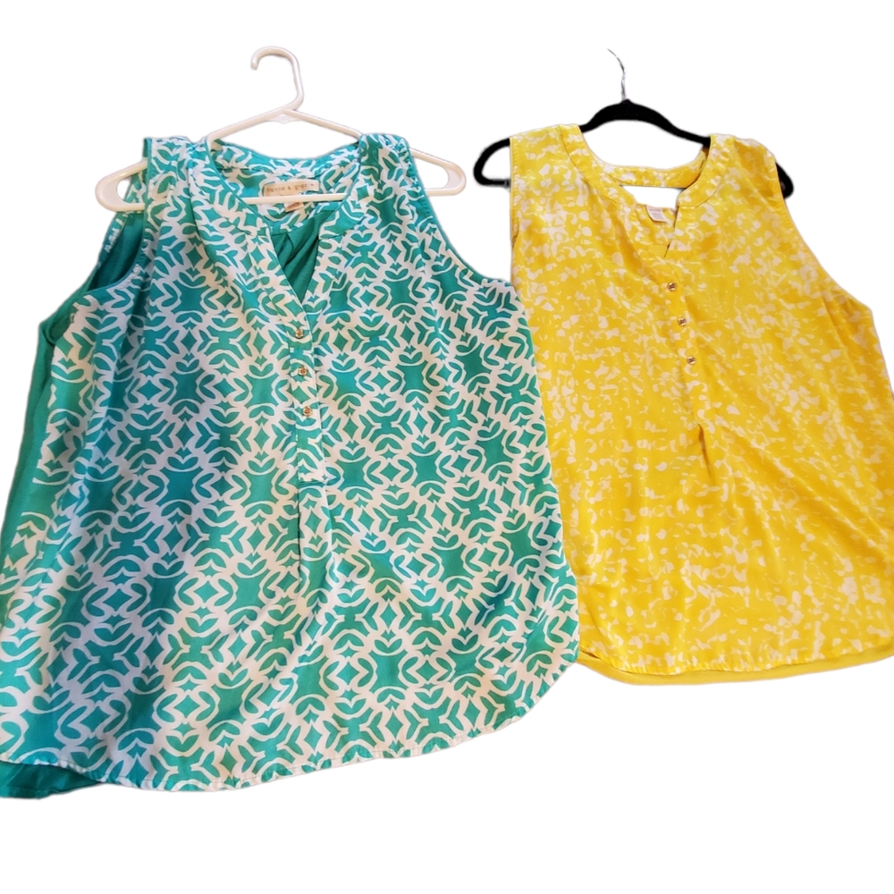 Hanna & Gracie womens sleeve less shirts bundle